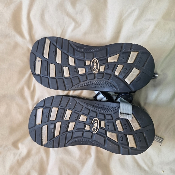 Chaco Sandals with Black, Blue and White Straps - Picture 2 of 5